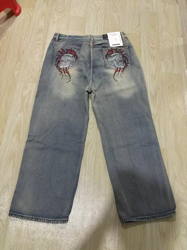 2024 Rare Vintage Y2K ECKO Plex DJ gigantic pocket wide leg baggy jeans street casual high quality pants for men and women - Image 4