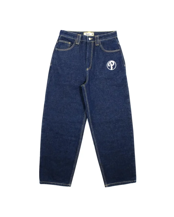 Streetwear PROTECT Jeans Y2K Mens Pants Harajuku Hip Hop Letter Embroidery Vintage Blue Baggy Jeans High Waist Wide Leg Trouser - Image 2