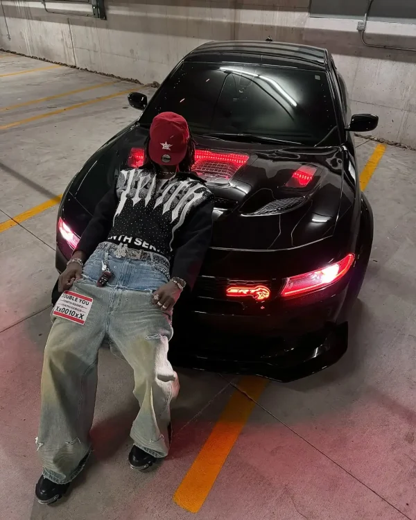 American Retro Double Stitching Washed Baggy Jeans Men's Y2K New Harajuku Hip-Hop Gothic Casual Joker Wide Trousers Street Wear - Image 6